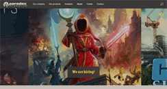 Desktop Screenshot of paradoxinteractive.com